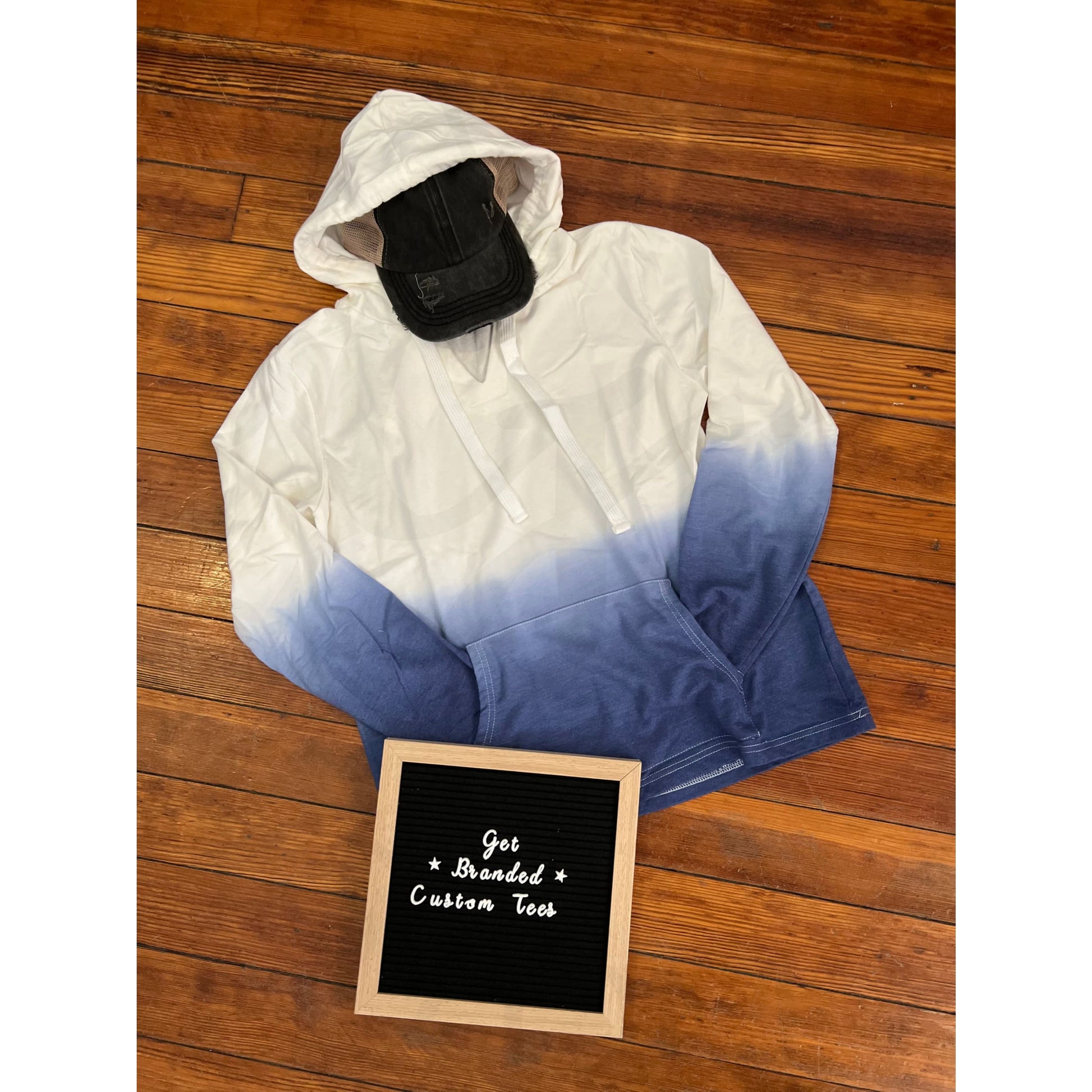 Blue Ombre Hoodie