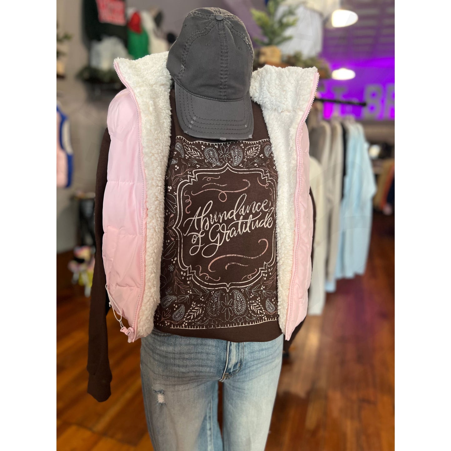 Abundance Of Gratitude Graphic Sweatshirt - Apparel &