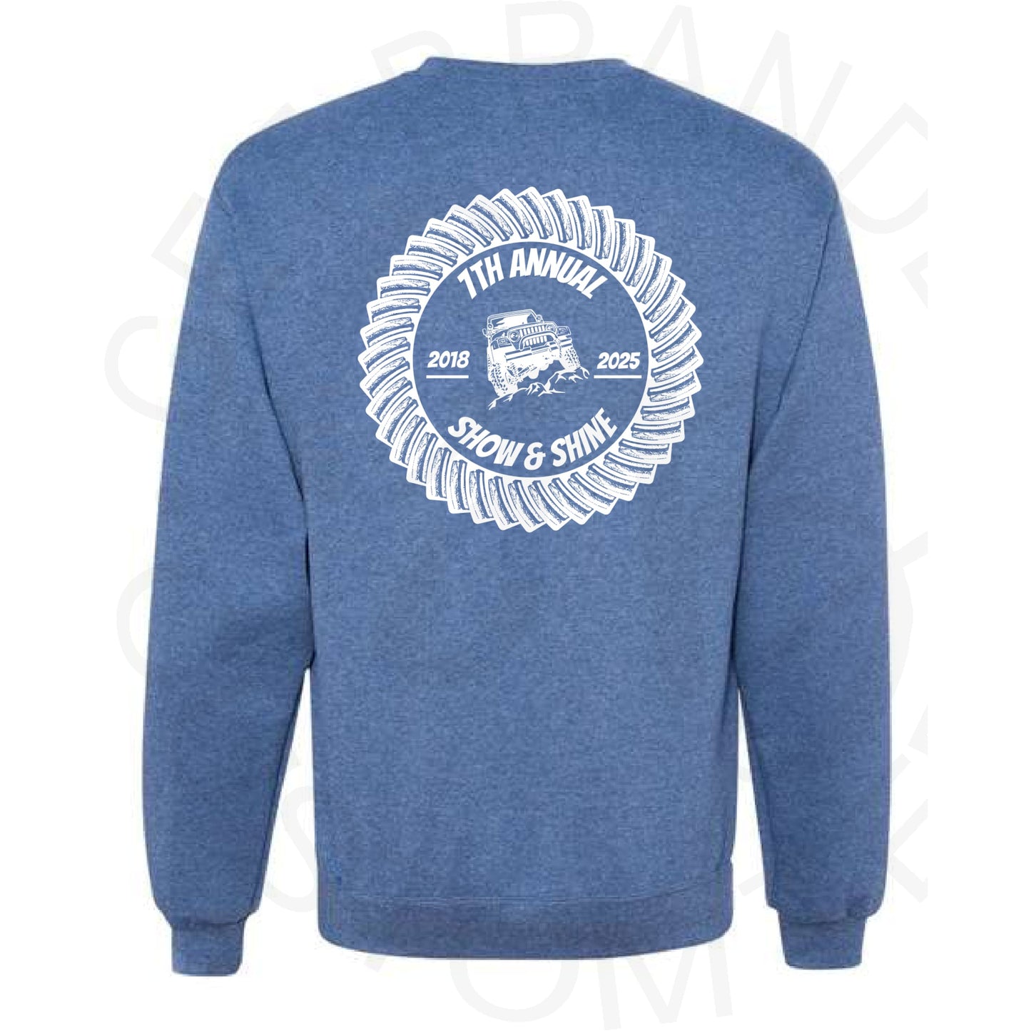 Avacado Beach Club 7th Annual Show & Shine Crew Sweatshirt