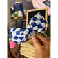 Big Mood Bow Clip - Blue Checkered