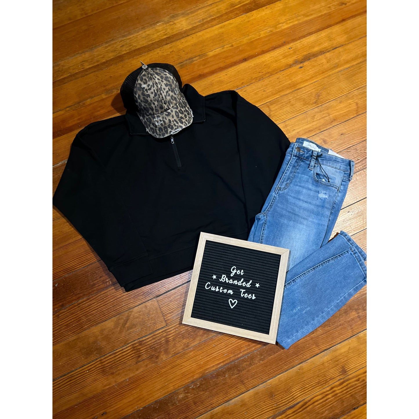 Black Independent Trading Co Quarter Zip