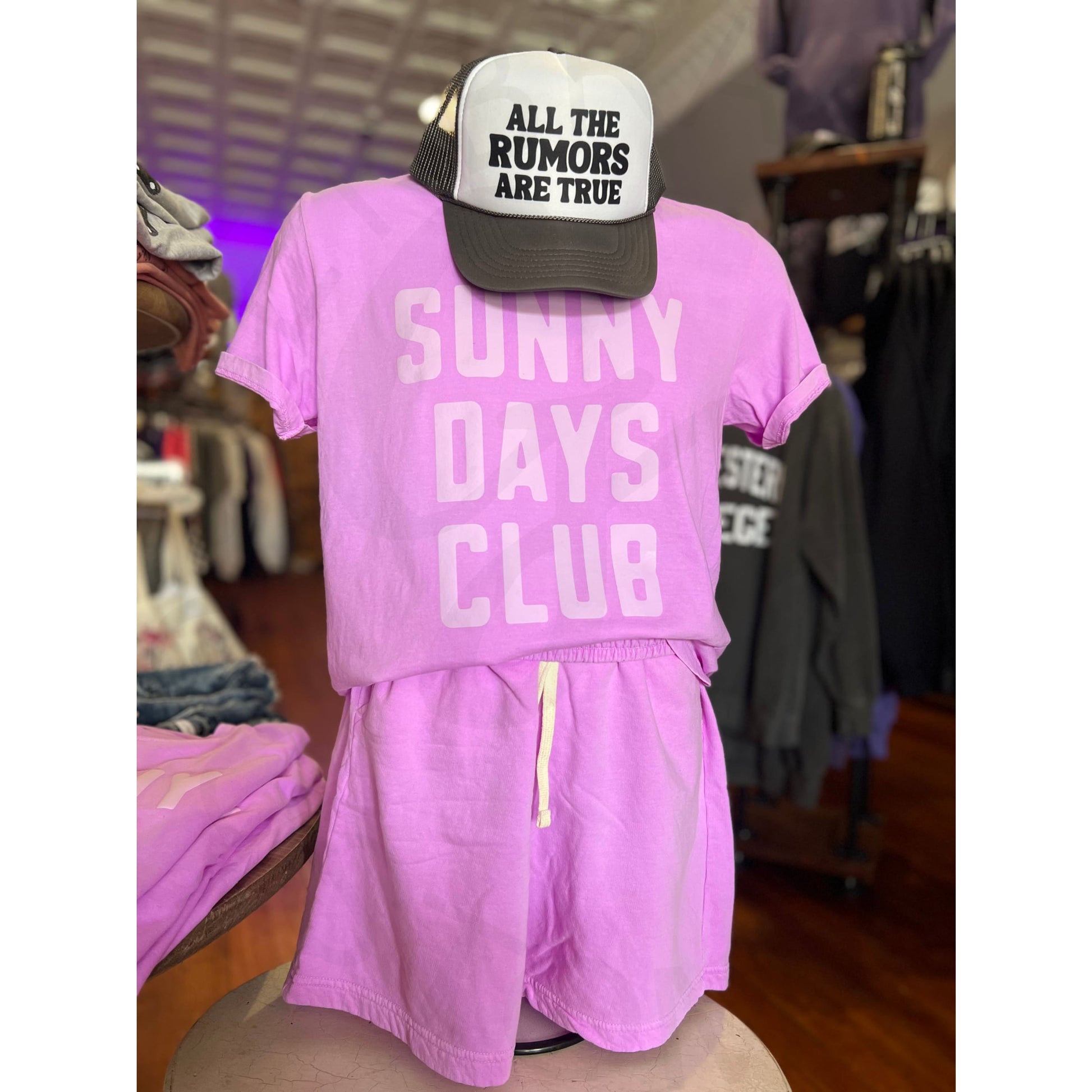 Bright Lilac Comfort Colors Sweat Shorts