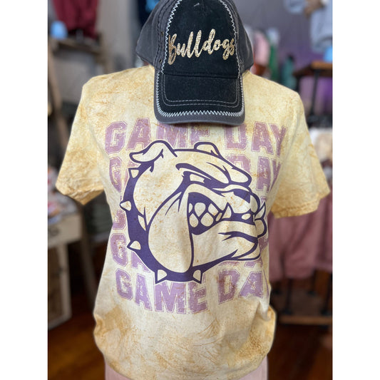 PRE ORDER!! Bulldogs Game Day Colorblast Tee/Crew