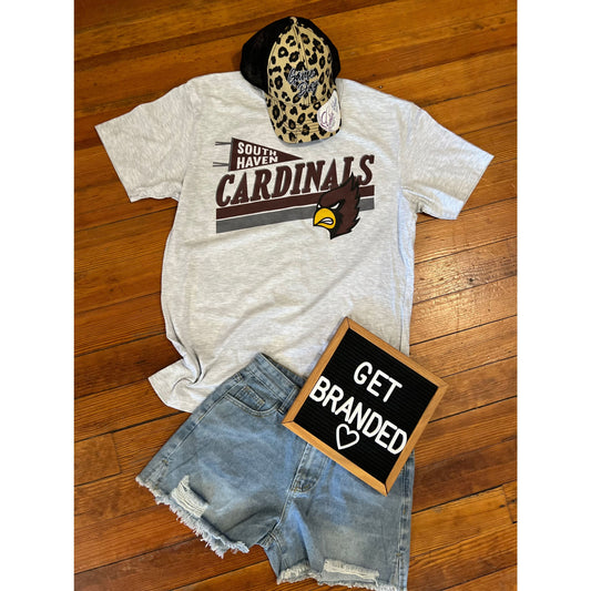 Cardinals Heathered Pennant Tee