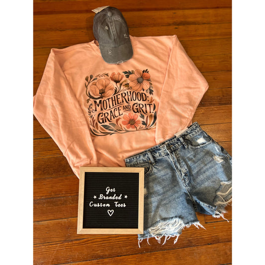 Comfort Colors Motherhood: Grace & Grit Crew