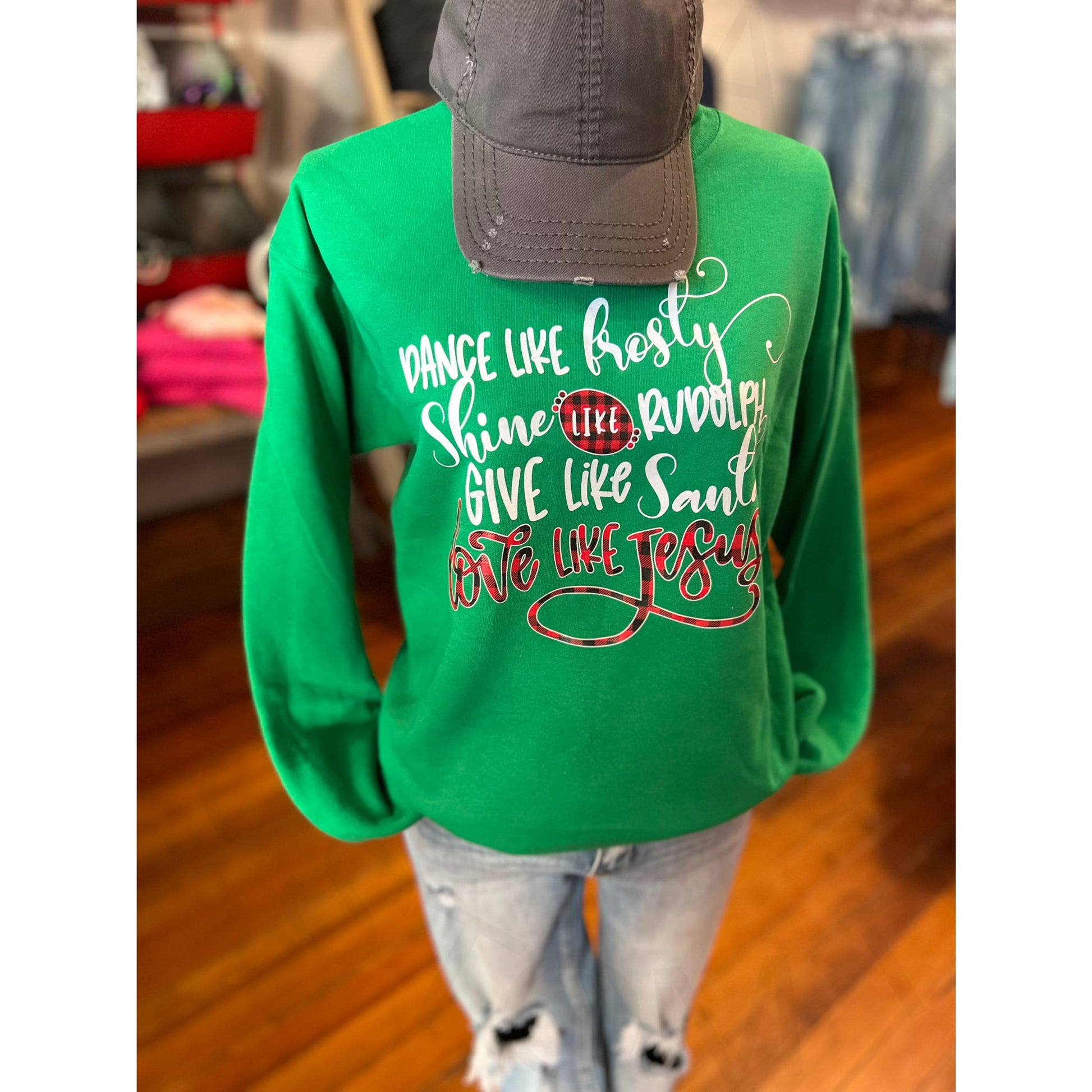 ’Dance Like Frosty Shine Like Rudolph...’ Crewneck