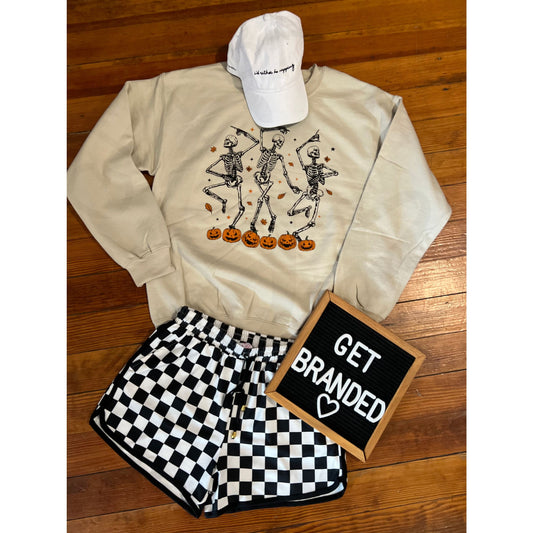 Dancing Skeletons Crew - Apparel & Accessories