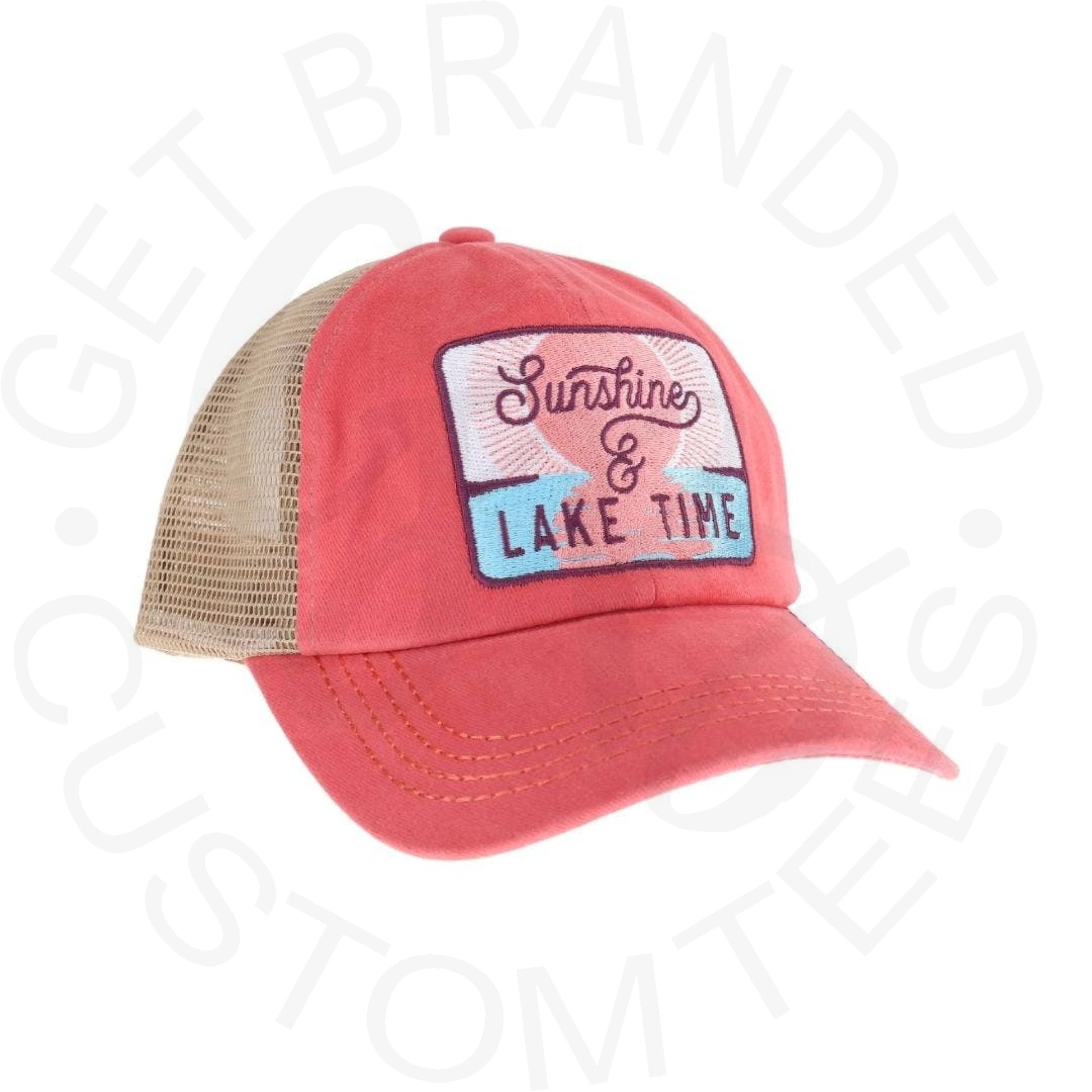Embroidered Sunshine & Lake Time Patch C.C High Pony Criss C