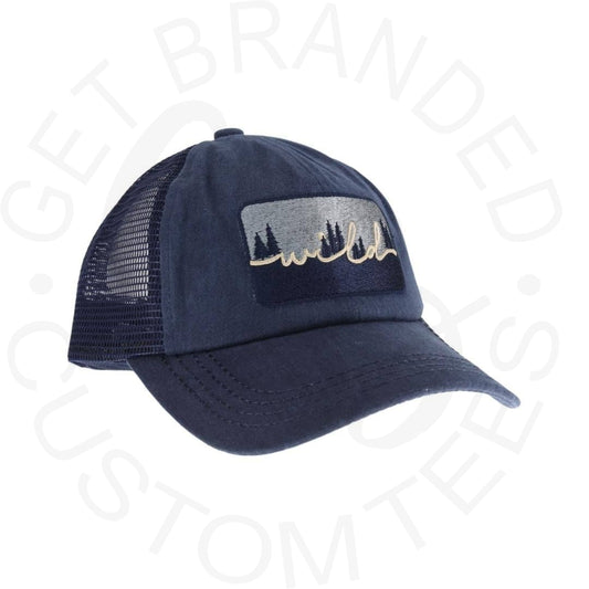 Embroidered Wild Patch C.C High Pony Criss Cross Ball Cap MB