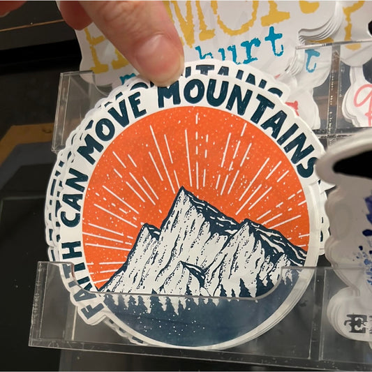 Faith Can Move Mountains Decal