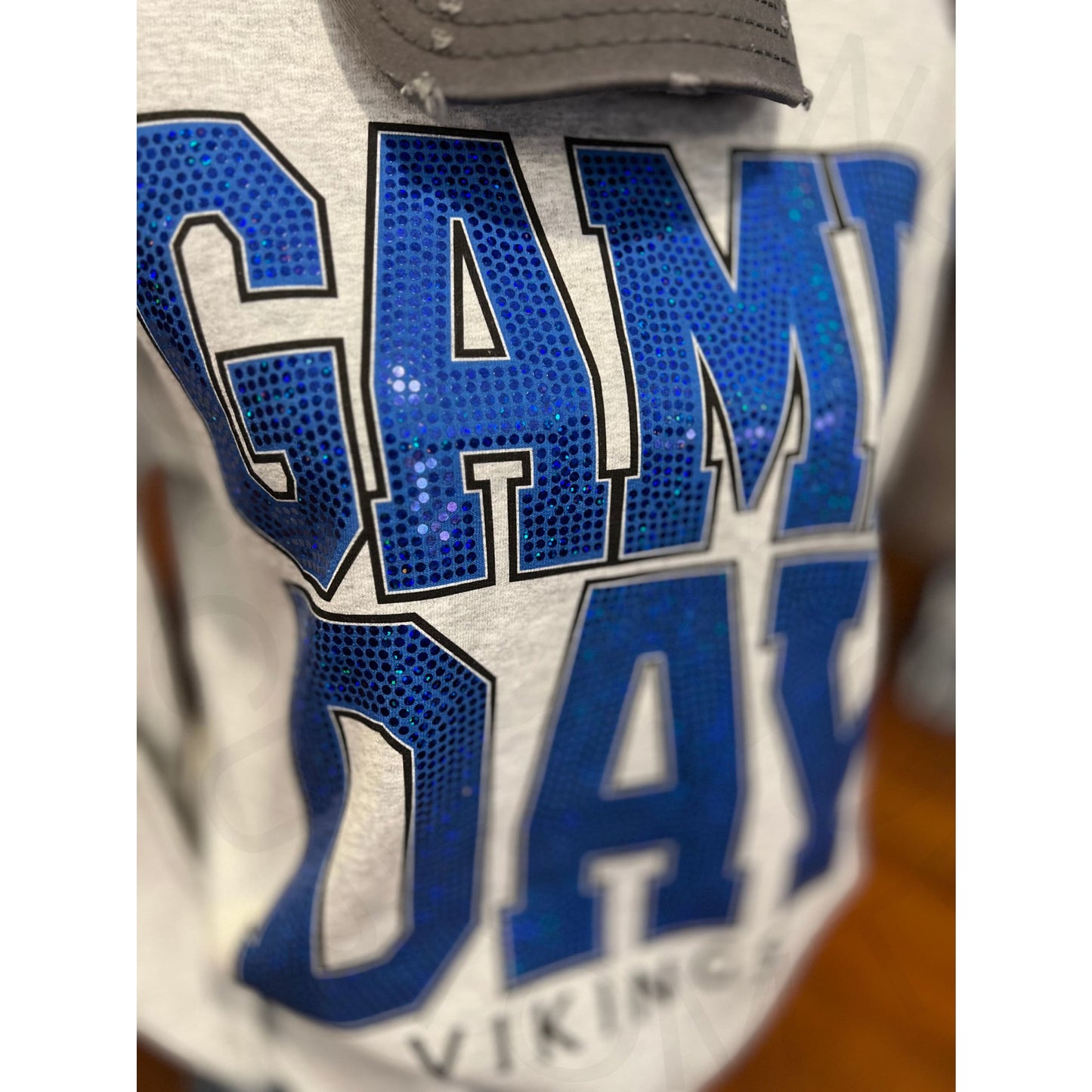 Game Day Sequin Crew Sweatshirt- Vikings