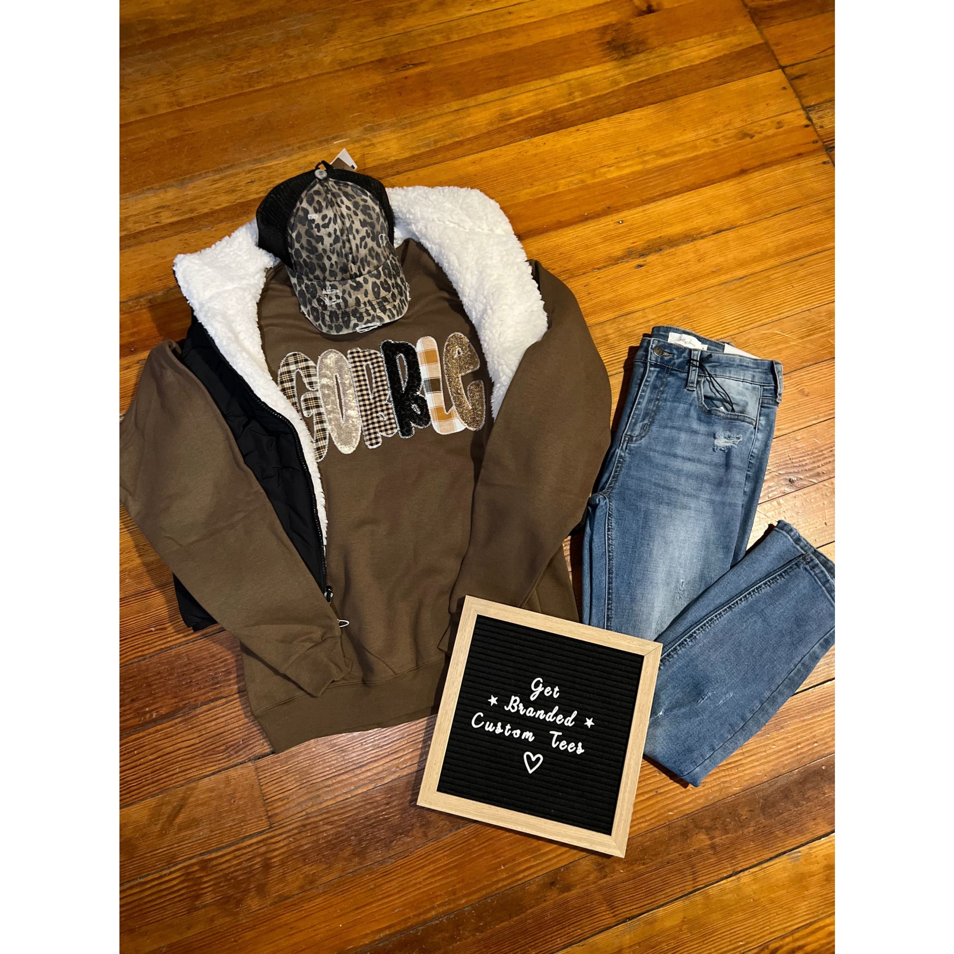 Gobble Turkey Thanksgiving Sweatshirt - Apparel &