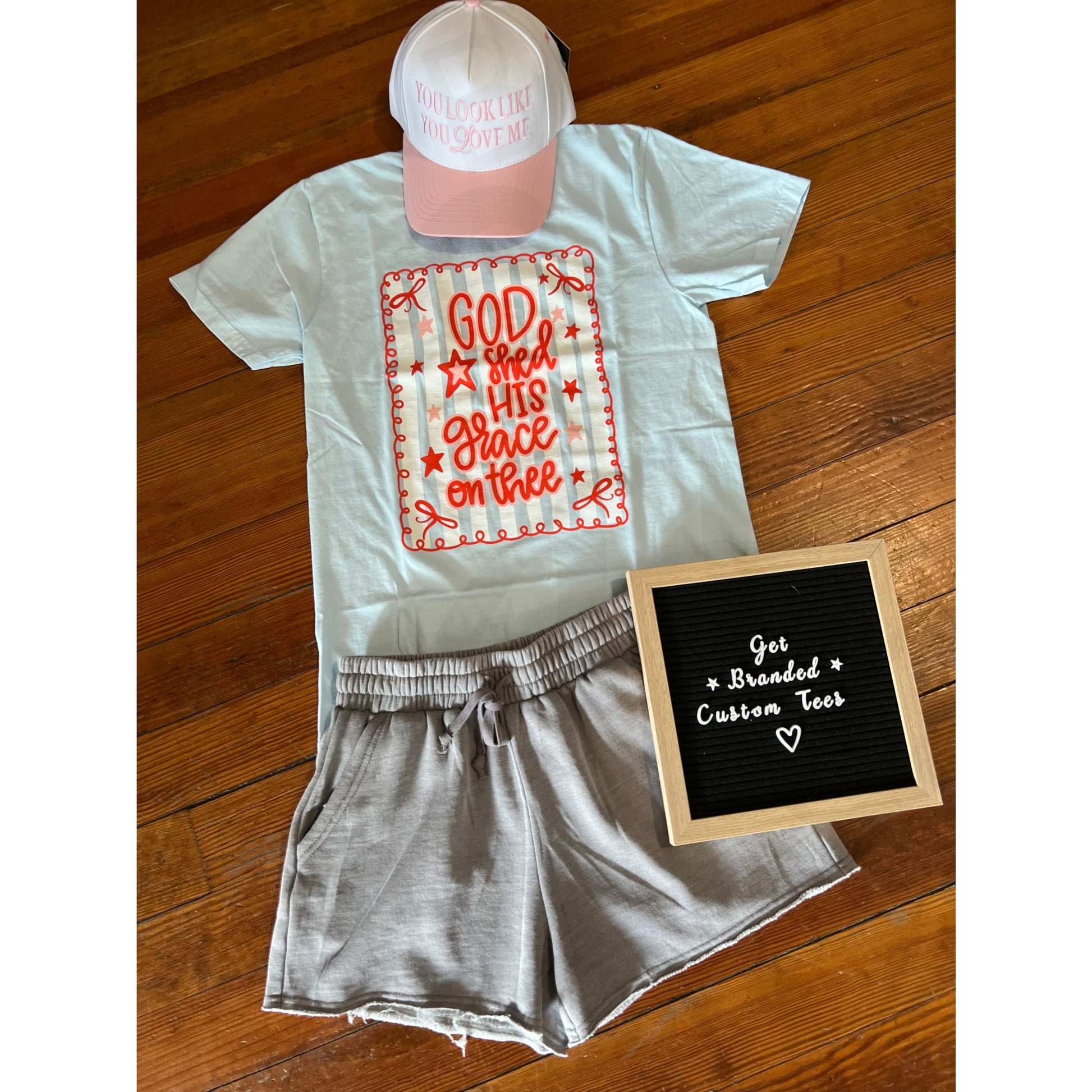 ’God Shed His Grace on Thee’ Comfort Colors Tee