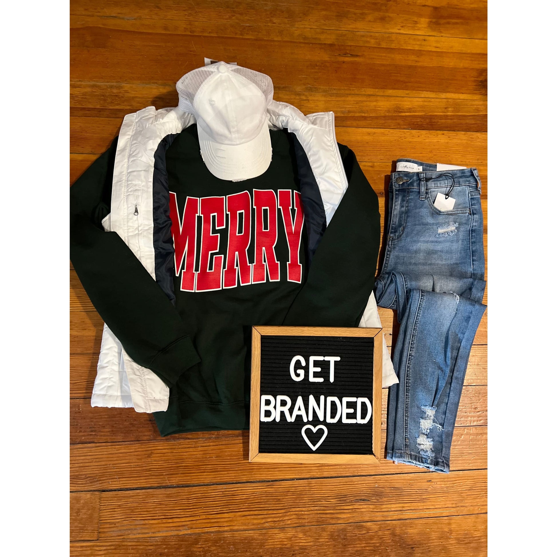 Green Merry Crew - Apparel & Accessories