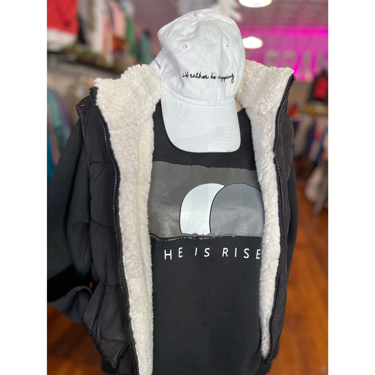 He is Risen Crew Sweatshirt - Apparel & Accessories