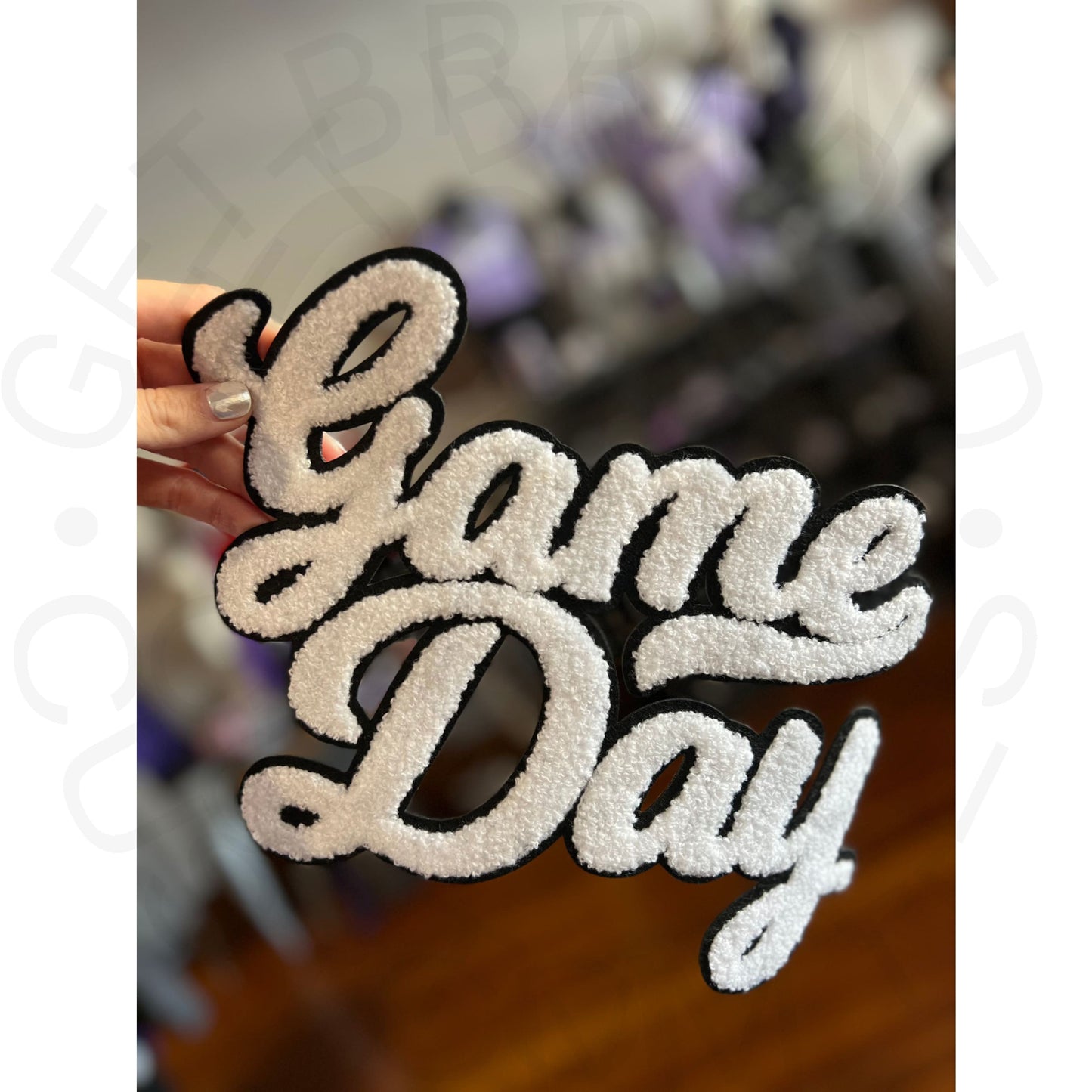 PRE-ORDER White With Black Game Day Patch
