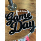 PRE-ORDER Black With White Football Game Day Patch