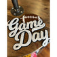 PRE-ORDER White With Black Football Game Day Patch