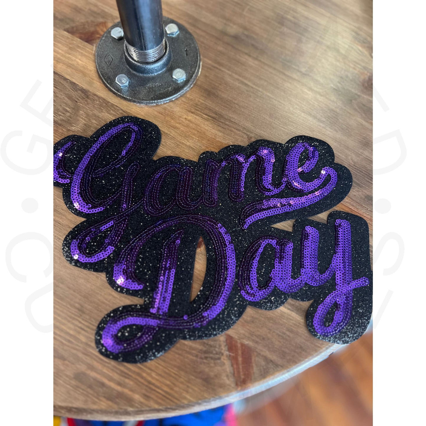 PRE-ORDER Purple Game Day Sequin Patch
