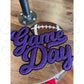 PRE-ORDER Custom Purple Chenille Game Day Football Patch