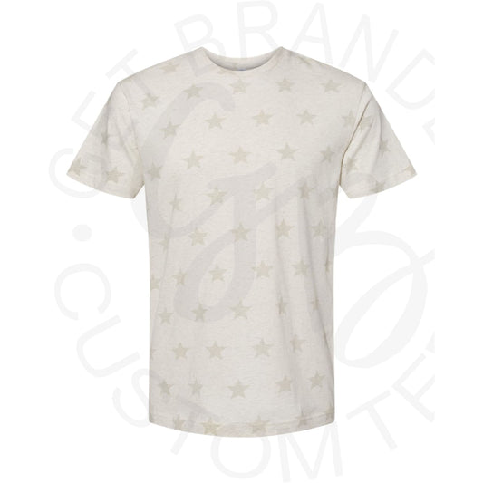 Heathered Oatmeal Star L.A.T Apparel Tee