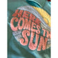 ’Here Comes The Sun’ Comfort Colors Fluff Patch Crew