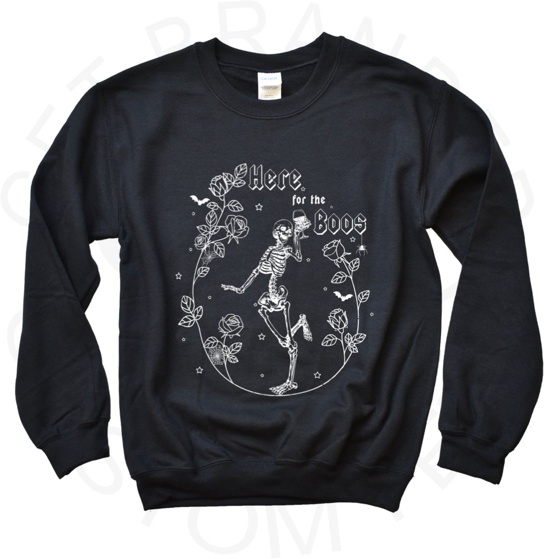 Here For The Boos Crew Sweatshirt