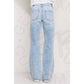 High Rise Acid Wash Straight Jean - Apparel & Accessories