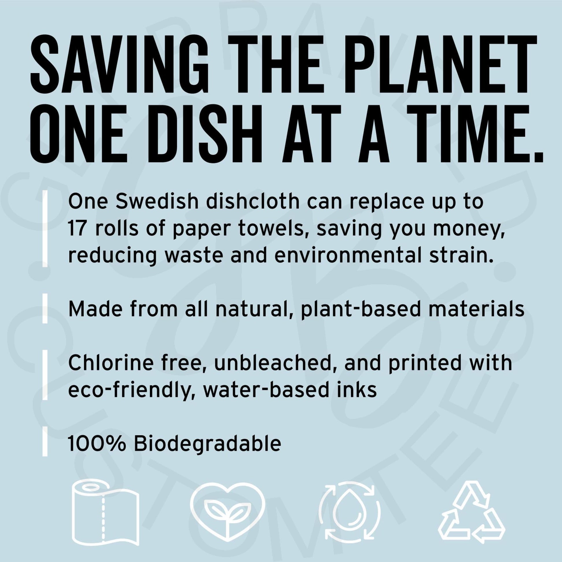Jolliest Bunch of Assholes Holiday Swedish dishcloth -
