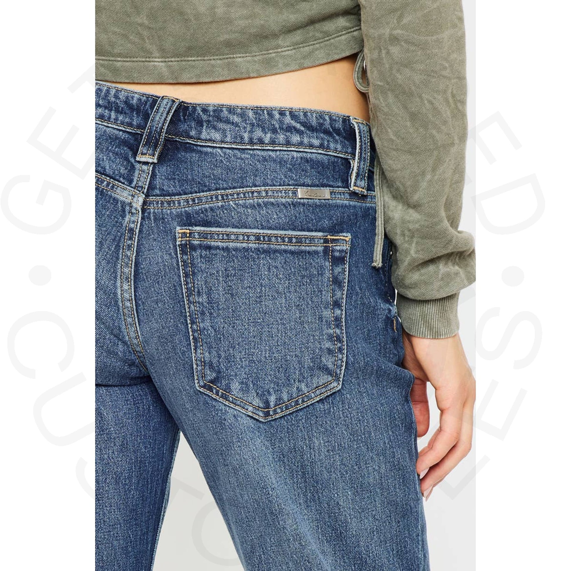 Kan Can 90’s Low Rise Boyfriend Denim - Apparel &
