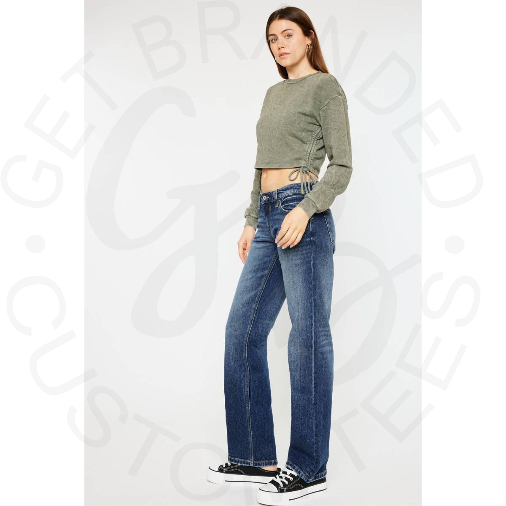 Kan Can 90’s Low Rise Boyfriend Denim - Apparel &
