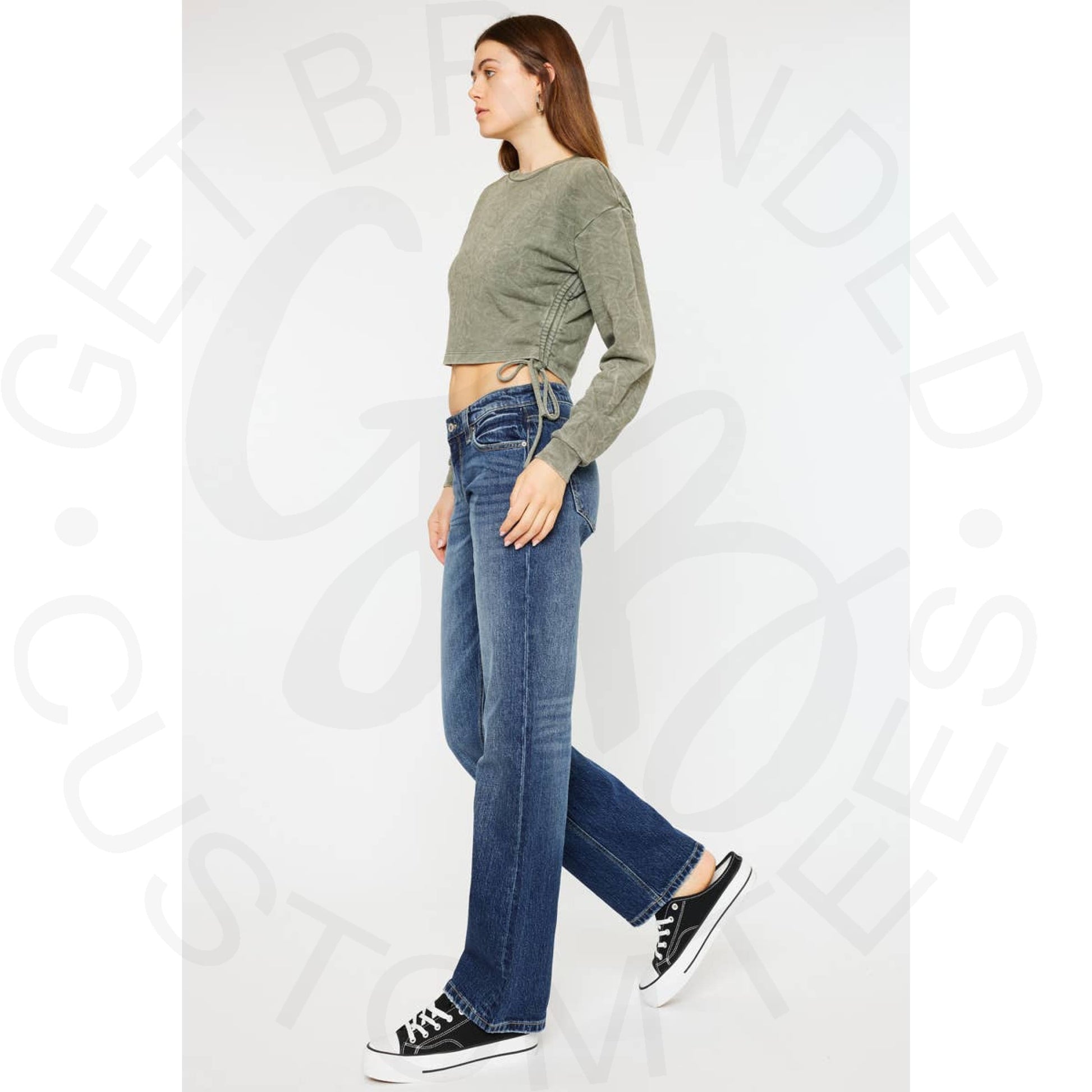 Kan Can 90’s Low Rise Boyfriend Denim - Apparel &