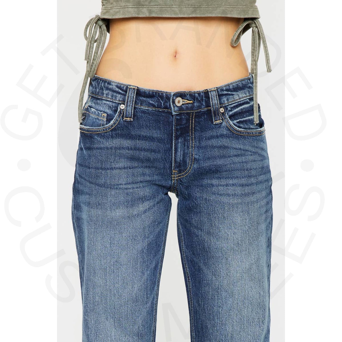 Kan Can 90’s Low Rise Boyfriend Denim - Apparel &