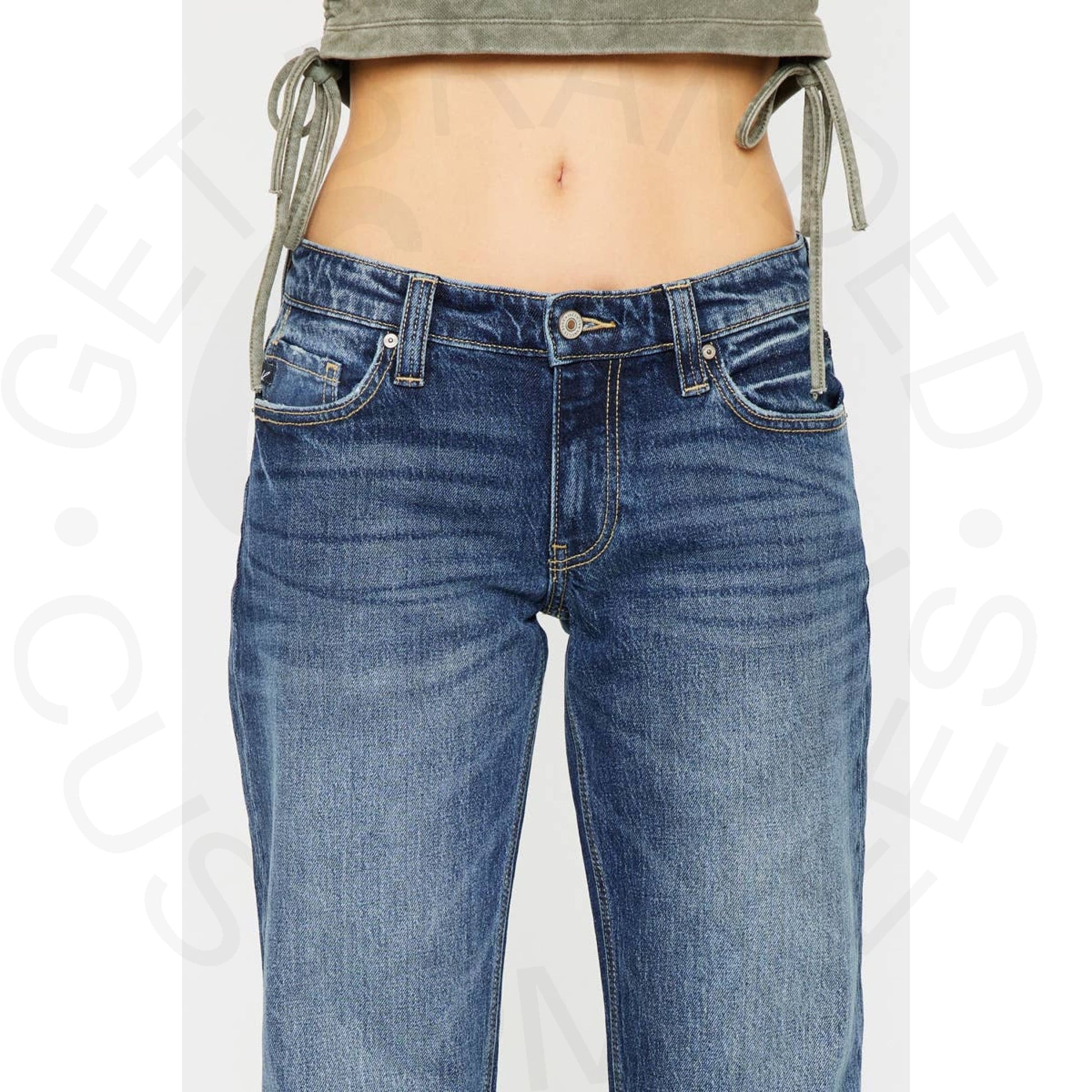 Kan Can 90’s Low Rise Boyfriend Denim - Apparel &