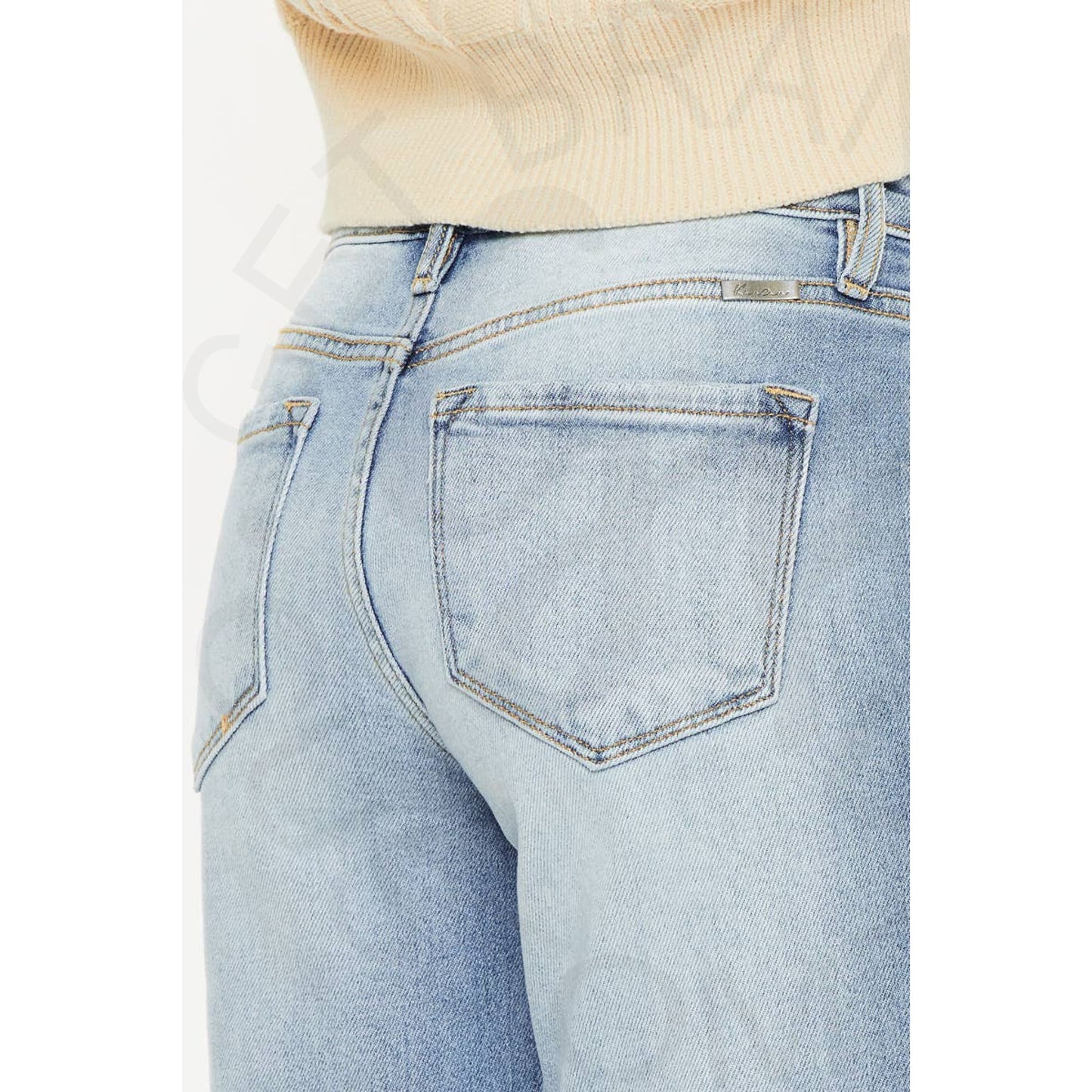 Kan Can High Rise Mom Jeans - Apparel & Accessories