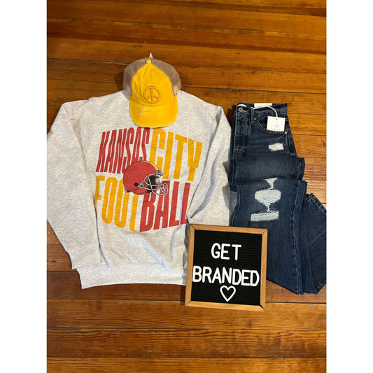 Kansas City Football Block Sweatshirt