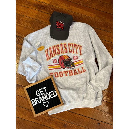 Kansas City Football Crew Sweatshirt or Tee
