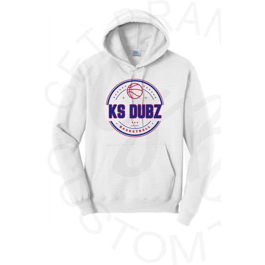 KS Dubz Basketball White Hoodie