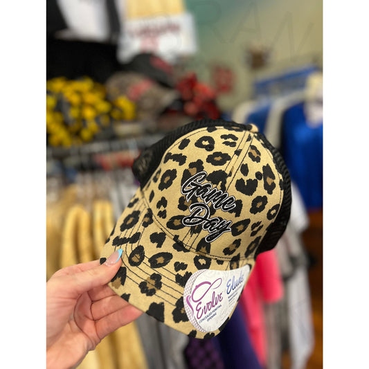 Ladies Game Day Leopard Hat