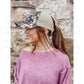 Leopard Distressed Stretch Mesh High Pony CC Beanie - 