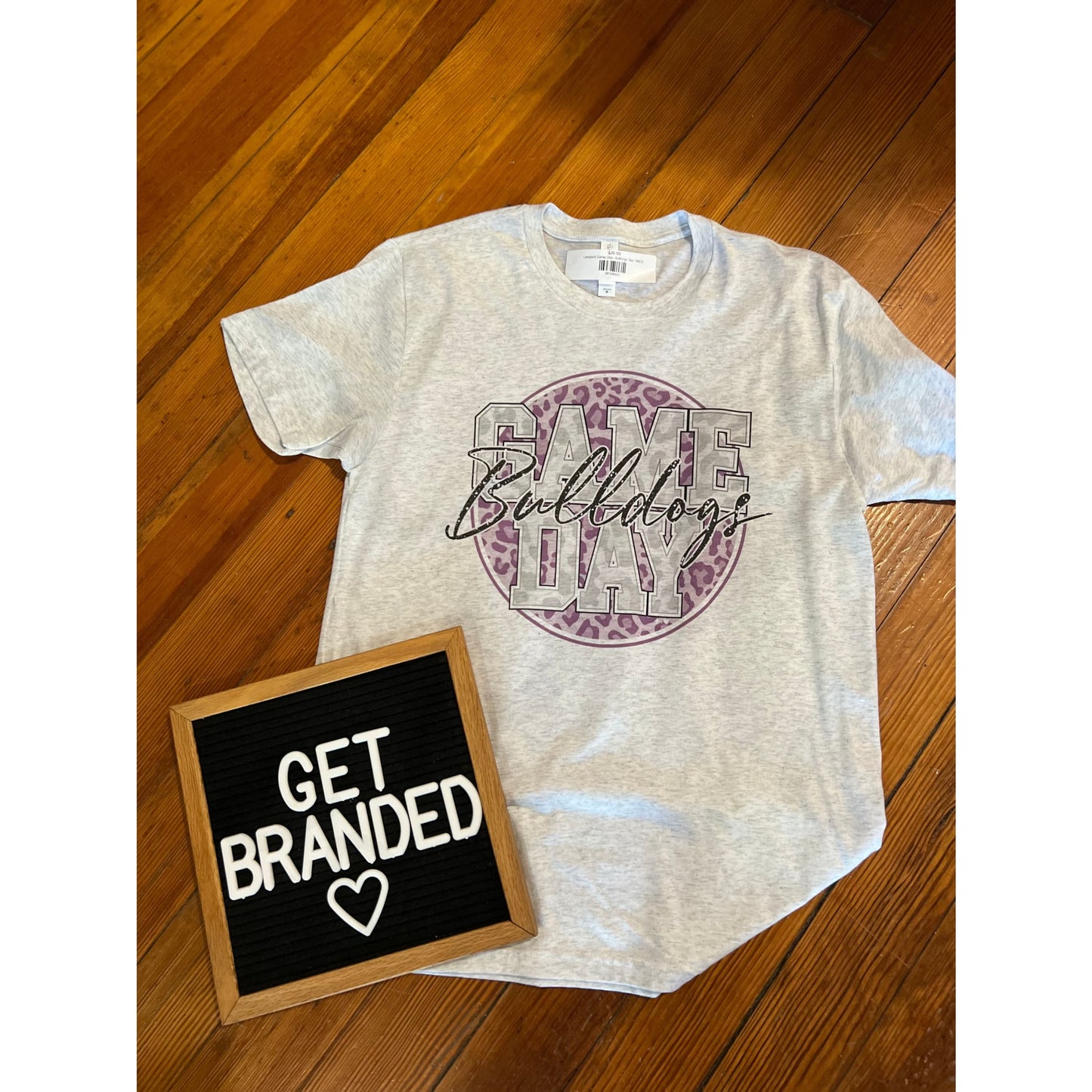 Leopard Game Day- Bulldogs Tee - Apparel & Accessories