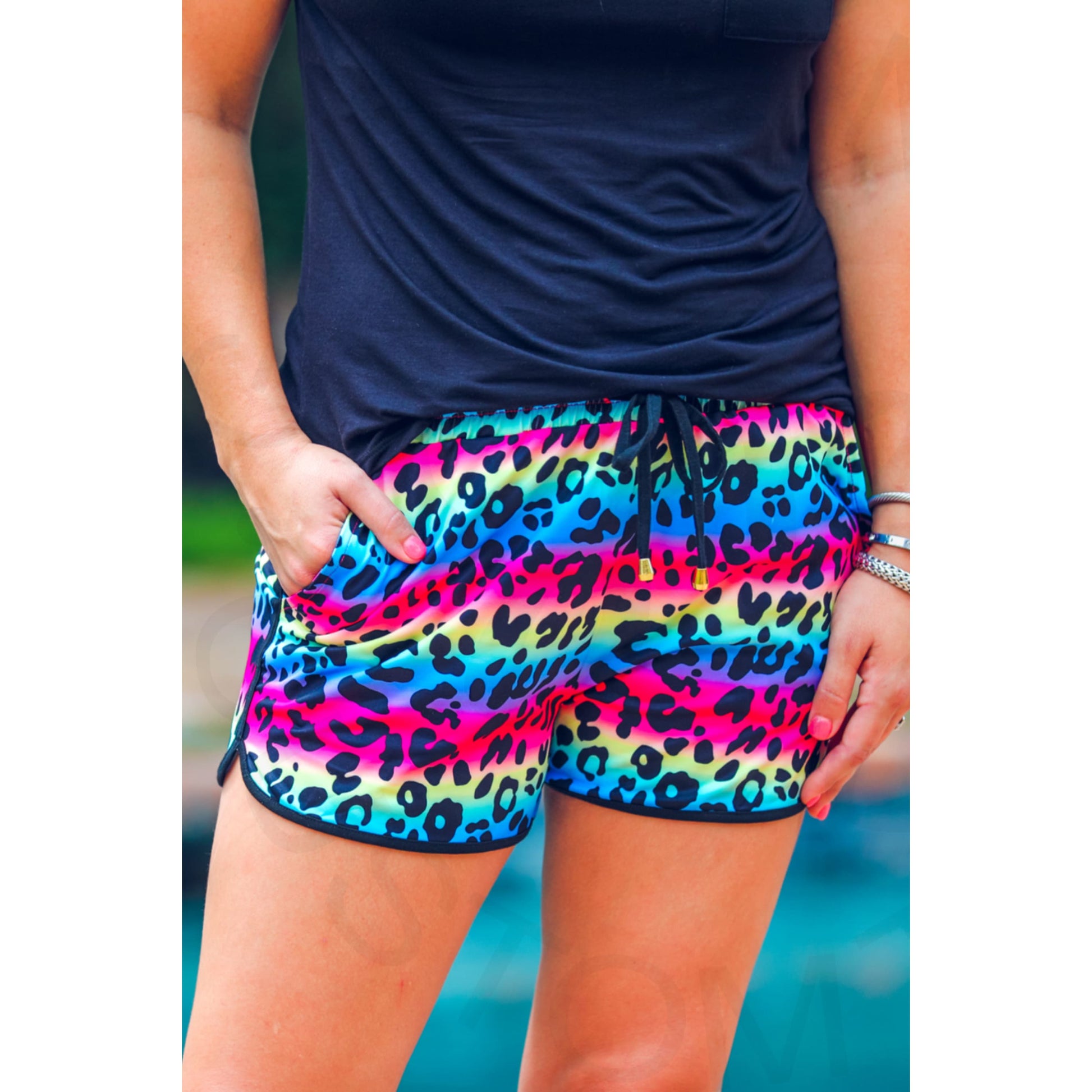 Lisa Leopard Shorts - Shorts