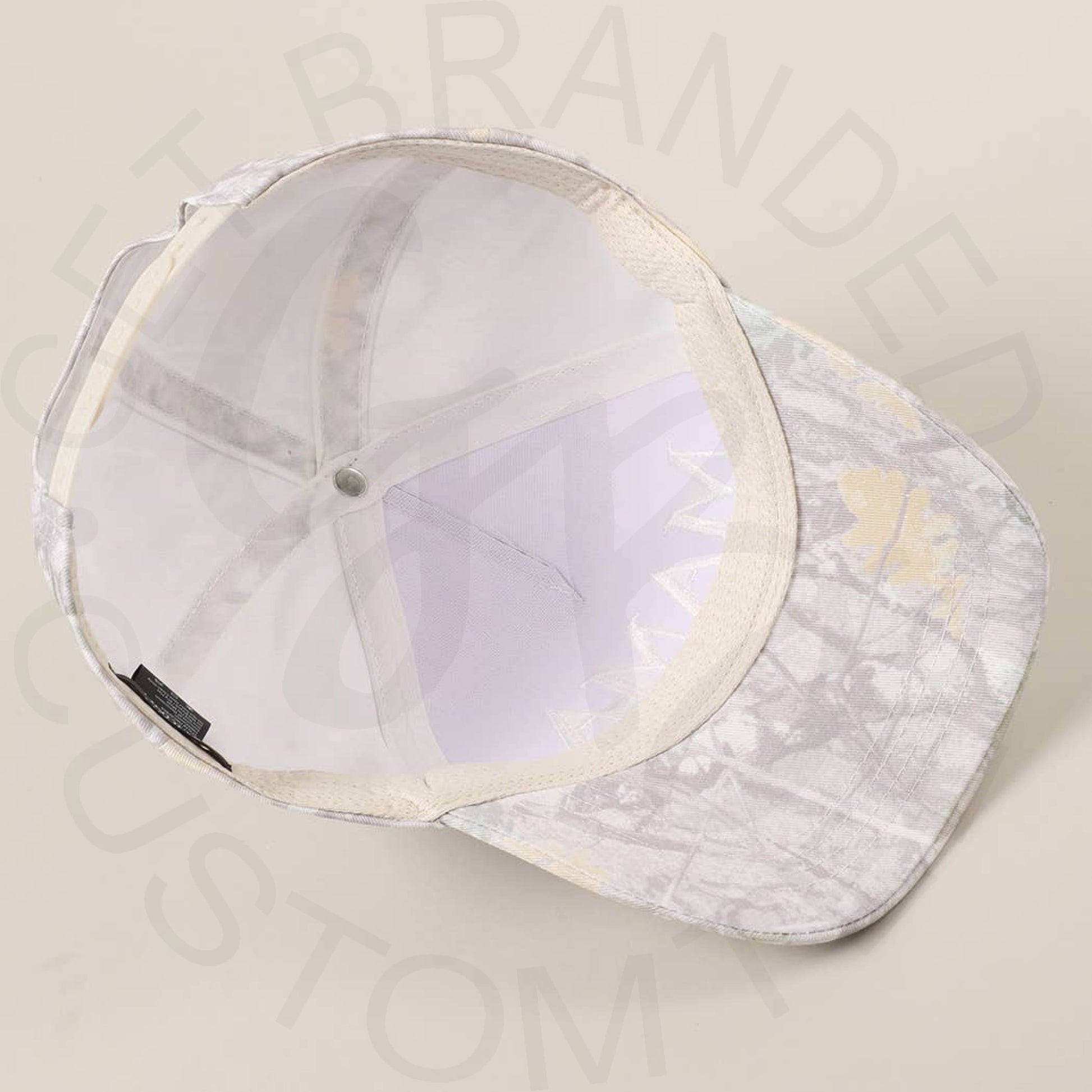 MAMA Embroidery Camo Baseball Cap - ONE SIZE / BEIGE CAMO