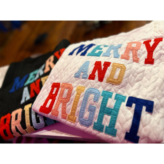 Merry & Bright Cable Knit Pullover