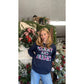 Merry & Bright - Plaid | Navy | Sweatshirt - Apparel &