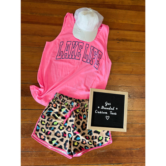 Neon Lake Life Comfort Colors Tank