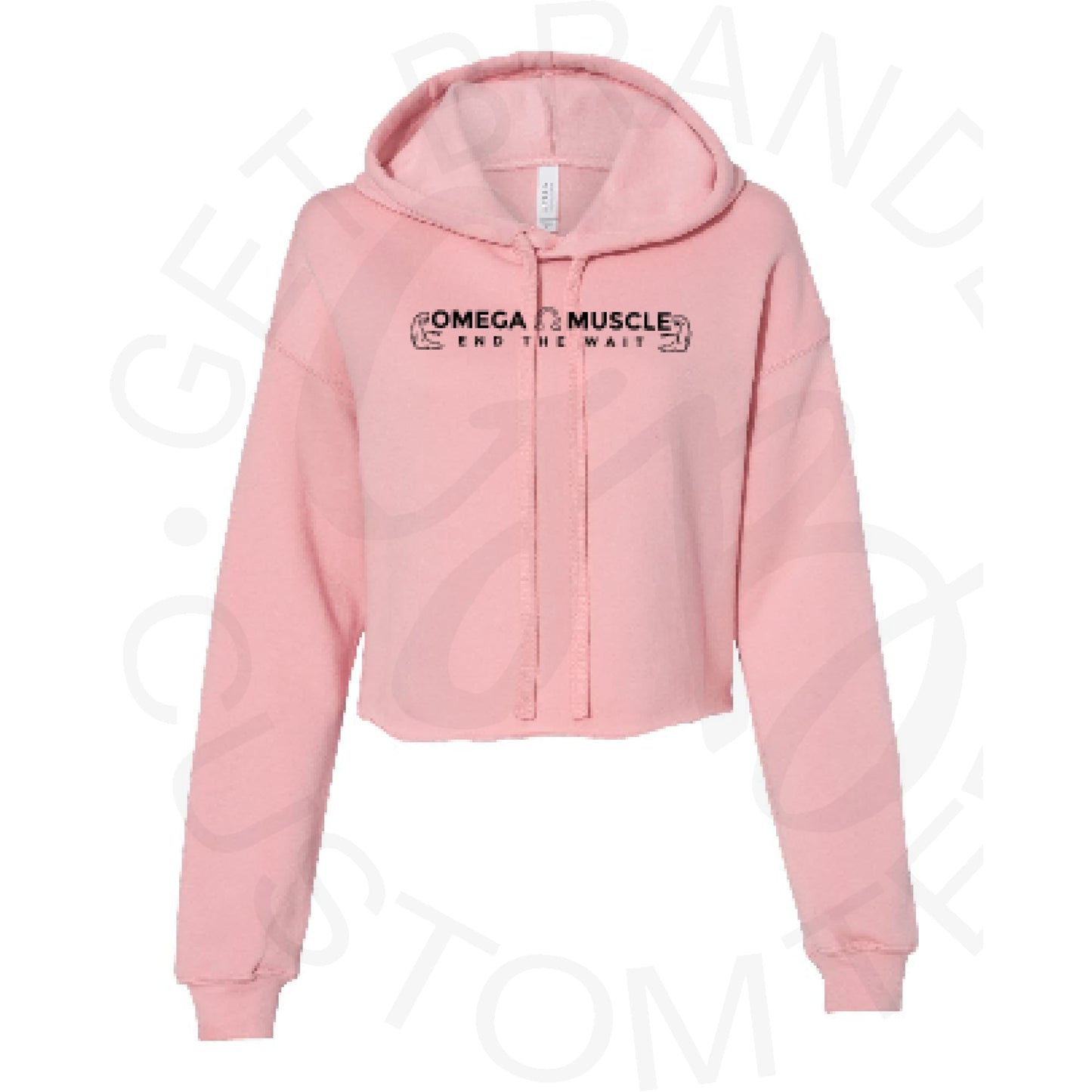 Omega Muscle Bella Canvas Women’s Crop Hoodie - SM / Light