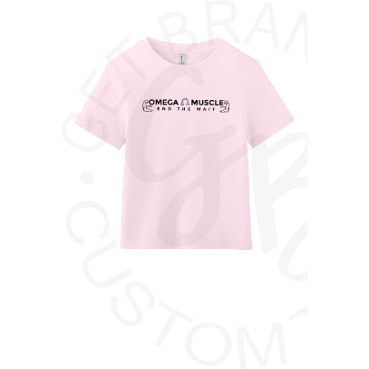 Omega Muscle Bella Canvas Women’s Long Crop Tee- 3 Color