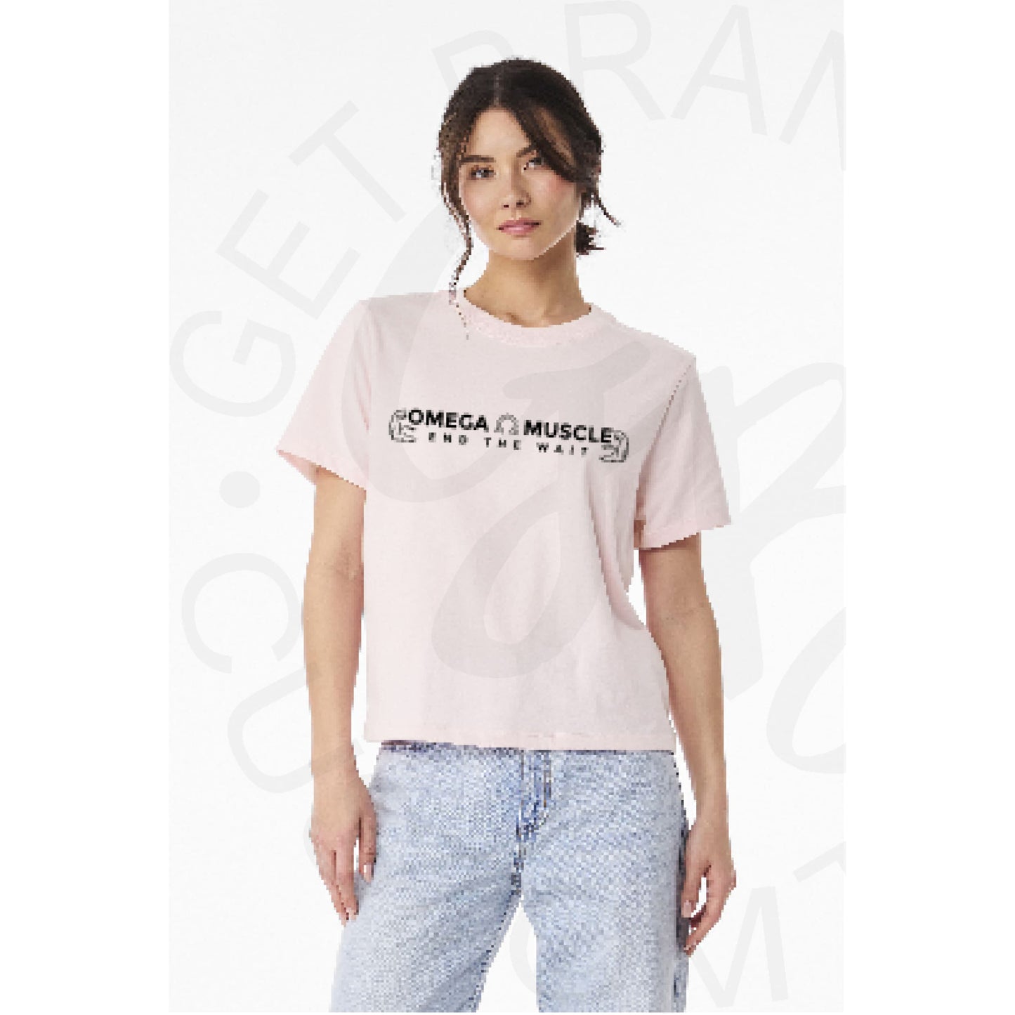 Omega Muscle Bella Canvas Women’s Long Crop Tee- 3 Color