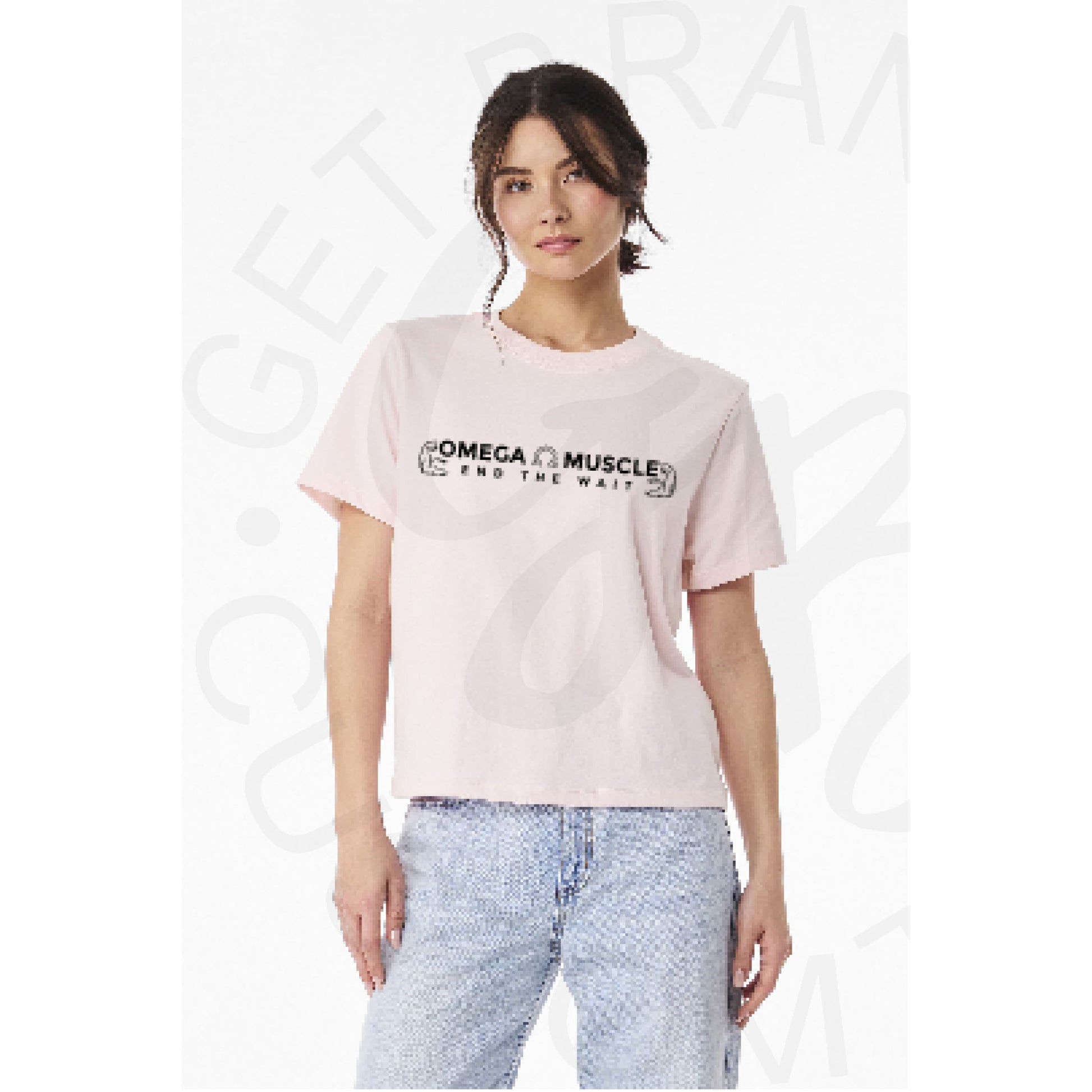 Omega Muscle Bella Canvas Women’s Long Crop Tee- 3 Color